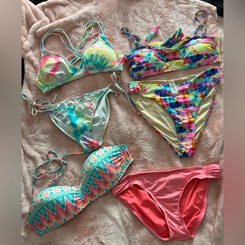 🩷🩵💛💚 TIEDYE BIKINI LOT 🩷🩵💛💚